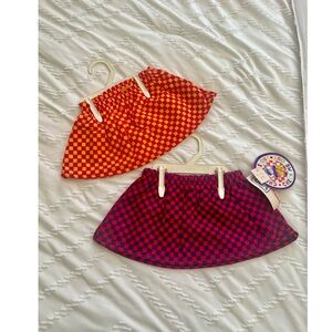 Vintage kids Mini skirts. 80s